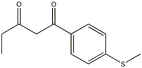 1-[4-(methylsulfanyl)phenyl]pentane-1,3-dione Struktur