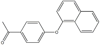 1-[4-(naphthalen-1-yloxy)phenyl]ethan-1-one Struktur