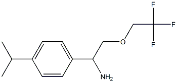 1-[4-(propan-2-yl)phenyl]-2-(2,2,2-trifluoroethoxy)ethan-1-amine Struktur