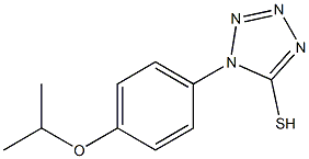 1-[4-(propan-2-yloxy)phenyl]-1H-1,2,3,4-tetrazole-5-thiol Struktur