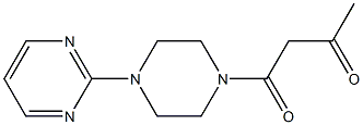 1-[4-(pyrimidin-2-yl)piperazin-1-yl]butane-1,3-dione Struktur