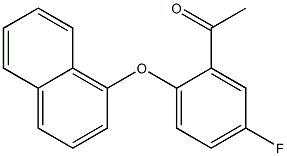 1-[5-fluoro-2-(naphthalen-1-yloxy)phenyl]ethan-1-one Struktur