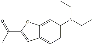 1-[6-(diethylamino)-1-benzofuran-2-yl]ethan-1-one Struktur