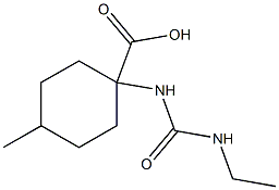 1-{[(ethylamino)carbonyl]amino}-4-methylcyclohexanecarboxylic acid Struktur