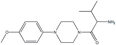 1-{[4-(4-methoxyphenyl)piperazin-1-yl]carbonyl}-2-methylpropylamine Struktur