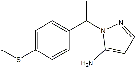 1-{1-[4-(methylsulfanyl)phenyl]ethyl}-1H-pyrazol-5-amine Struktur