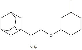 1-{1-amino-2-[(3-methylcyclohexyl)oxy]ethyl}adamantane Struktur