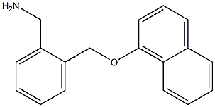 1-{2-[(1-naphthyloxy)methyl]phenyl}methanamine Struktur