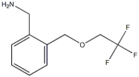 1-{2-[(2,2,2-trifluoroethoxy)methyl]phenyl}methanamine Struktur