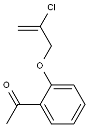 1-{2-[(2-chloroprop-2-enyl)oxy]phenyl}ethanone Struktur