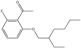 1-{2-[(2-ethylhexyl)oxy]-6-fluorophenyl}ethan-1-one Struktur