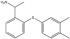 1-{2-[(3,4-dimethylphenyl)sulfanyl]phenyl}ethan-1-amine Struktur