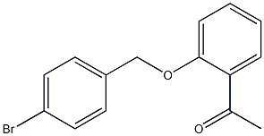 1-{2-[(4-bromobenzyl)oxy]phenyl}ethanone Struktur