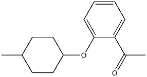 1-{2-[(4-methylcyclohexyl)oxy]phenyl}ethan-1-one Struktur