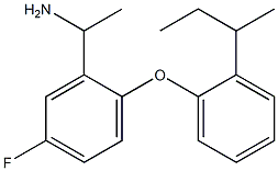 1-{2-[2-(butan-2-yl)phenoxy]-5-fluorophenyl}ethan-1-amine Struktur