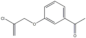 1-{3-[(2-chloroprop-2-enyl)oxy]phenyl}ethanone Struktur