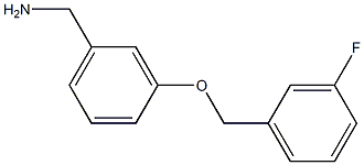 1-{3-[(3-fluorobenzyl)oxy]phenyl}methanamine Struktur