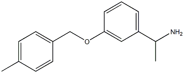 1-{3-[(4-methylbenzyl)oxy]phenyl}ethanamine Struktur