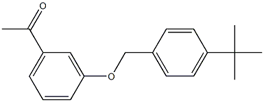 1-{3-[(4-tert-butylphenyl)methoxy]phenyl}ethan-1-one Struktur