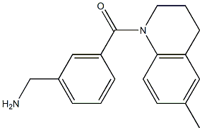 1-{3-[(6-methyl-3,4-dihydroquinolin-1(2H)-yl)carbonyl]phenyl}methanamine Struktur