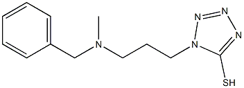 1-{3-[benzyl(methyl)amino]propyl}-1H-1,2,3,4-tetrazole-5-thiol Struktur