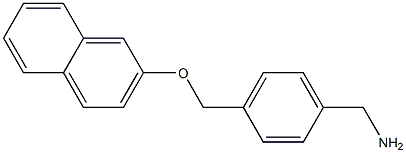 1-{4-[(2-naphthyloxy)methyl]phenyl}methanamine Struktur