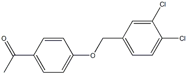 1-{4-[(3,4-dichlorophenyl)methoxy]phenyl}ethan-1-one Struktur