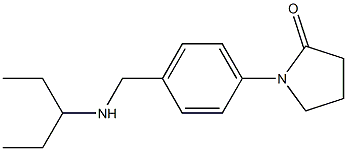 1-{4-[(pentan-3-ylamino)methyl]phenyl}pyrrolidin-2-one Struktur