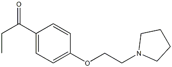 1-{4-[2-(pyrrolidin-1-yl)ethoxy]phenyl}propan-1-one Struktur