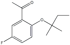 1-{5-fluoro-2-[(2-methylbutan-2-yl)oxy]phenyl}ethan-1-one Struktur