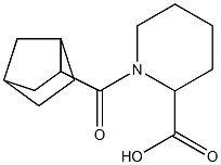 1-{bicyclo[2.2.1]heptan-2-ylcarbonyl}piperidine-2-carboxylic acid Struktur