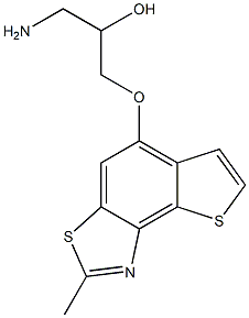 1-amino-3-[(2-methylthieno[2,3-e][1,3]benzothiazol-5-yl)oxy]propan-2-ol Struktur