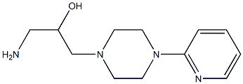 1-amino-3-[4-(pyridin-2-yl)piperazin-1-yl]propan-2-ol Struktur