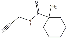 1-amino-N-prop-2-ynylcyclohexanecarboxamide Struktur