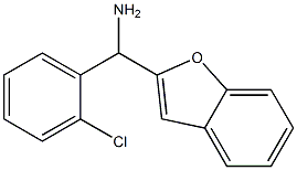 1-benzofuran-2-yl(2-chlorophenyl)methanamine Struktur