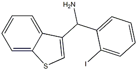 1-benzothiophen-3-yl(2-iodophenyl)methanamine Struktur