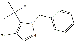 1-benzyl-4-bromo-5-(trifluoromethyl)-1H-pyrazole Struktur