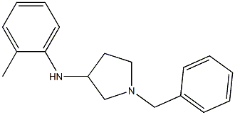 1-benzyl-N-(2-methylphenyl)pyrrolidin-3-amine Struktur