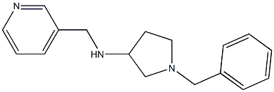 1-benzyl-N-(pyridin-3-ylmethyl)pyrrolidin-3-amine Struktur