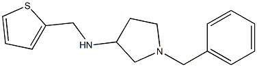 1-benzyl-N-(thiophen-2-ylmethyl)pyrrolidin-3-amine Struktur