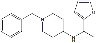 1-benzyl-N-[1-(furan-2-yl)ethyl]piperidin-4-amine Struktur