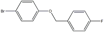 1-bromo-4-[(4-fluorophenyl)methoxy]benzene Struktur