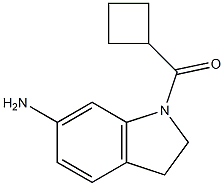 1-cyclobutanecarbonyl-2,3-dihydro-1H-indol-6-amine Struktur