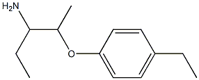 1-ethyl-2-(4-ethylphenoxy)propylamine Struktur