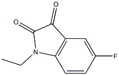 1-ethyl-5-fluoro-2,3-dihydro-1H-indole-2,3-dione Struktur