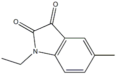 1-ethyl-5-methyl-2,3-dihydro-1H-indole-2,3-dione Struktur