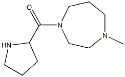 1-methyl-4-(pyrrolidin-2-ylcarbonyl)-1,4-diazepane Struktur