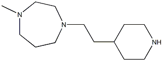 1-methyl-4-[2-(piperidin-4-yl)ethyl]-1,4-diazepane Struktur