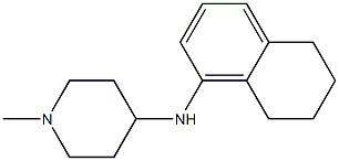 1-methyl-N-(5,6,7,8-tetrahydronaphthalen-1-yl)piperidin-4-amine Struktur