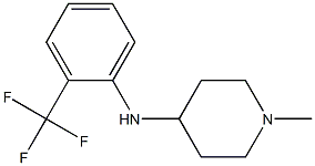 1-methyl-N-[2-(trifluoromethyl)phenyl]piperidin-4-amine Struktur